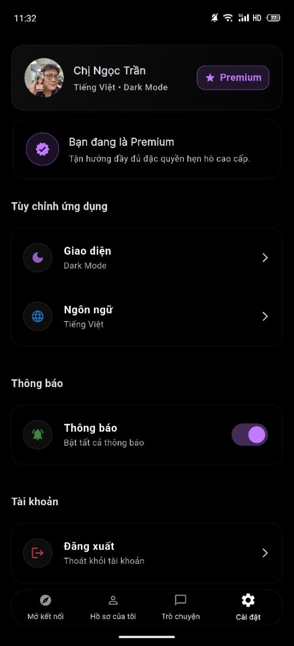 MeetQ mobile screens